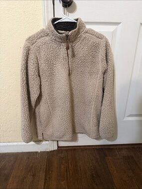 Women’s Cozy Sherpa Half-Zip Jacket - Cream